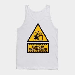 DANGER ANGRY PROGRAMMER Tank Top